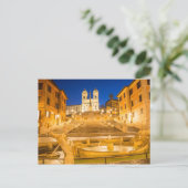 Spanische Treppen, Trinità dei Monti Kirche Rom It Postkarte (Stehend Vorderseite)