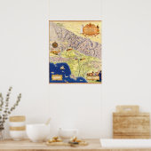Spanische und mexikanische Ranchos von Los Angeles Poster (Küche)