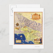 Spanische und mexikanische Ranchos von Los Angeles Postkarte (Vorne/Hinten)