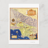 Spanische und mexikanische Ranchos von Los Angeles Postkarte (Vorderseite)