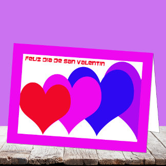 Spanische Valentinsgruß-Karte Feiertagskarte