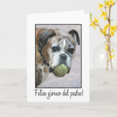 Spanische Vatertagskarte Karte (Gelbe Blume)