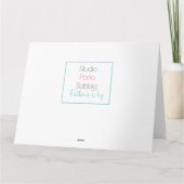 Spanische Vatertagskarte Karte (Rückseite)