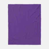 Spanische Violette (feste Farbe) Fleecedecke (Vorderseite)