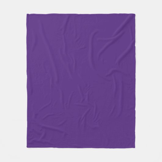 Spanische Violette (feste Farbe) Fleecedecke (Vorderseite)