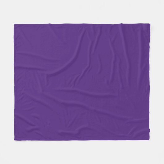 Spanische Violette (feste Farbe) Fleecedecke (Vorderseite (Horizontal))