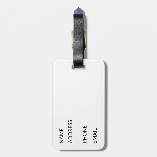 Spanische Wappen - Akryllische Gepäckmarke Gepäckanhänger (Rückseite vertikal)