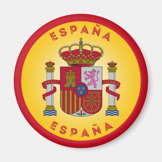 Spanische Wappen-Form Magnet (Vorne)
