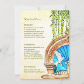 Spanische Wasserfarbe Alte Mexikanische Brunnen Ho Einladung (Rückseite)