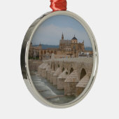Spanische Weihnachtsbaum-Verzierung - Cordova, Silbernes Ornament (Rechts)