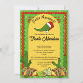 Spanische Weihnachtsfeier Navideña Funny Jalapeño Einladung (Vorderseite)