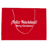 Spanische Weihnachtsgeschenktasche Große Geschenktüte (Rückseite)