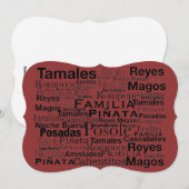 Spanische Weihnachtskarte Feiertagskarte (Vorne/Hinten)