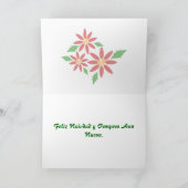 Spanische Weihnachtskarte Feiertagskarte (Innenseite)