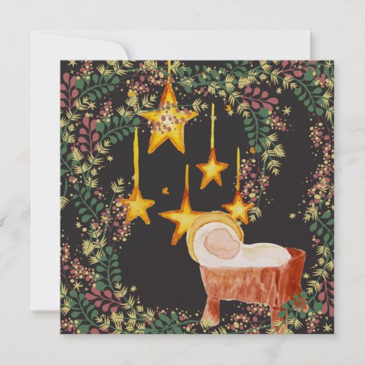 Spanische Weihnachtsnachtskarte Karte (Vorderseite)