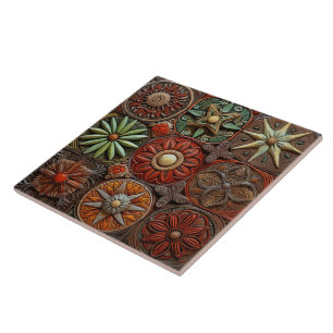Spanische Weihnachtstradition Handfarbe Terracotta Fliese