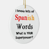 Spanische Wörter Keramik Ornament (Rechts)