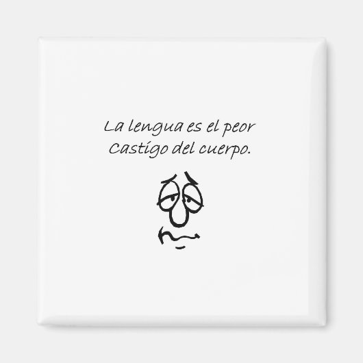 Spanische Zitate Magnet (Vorne)