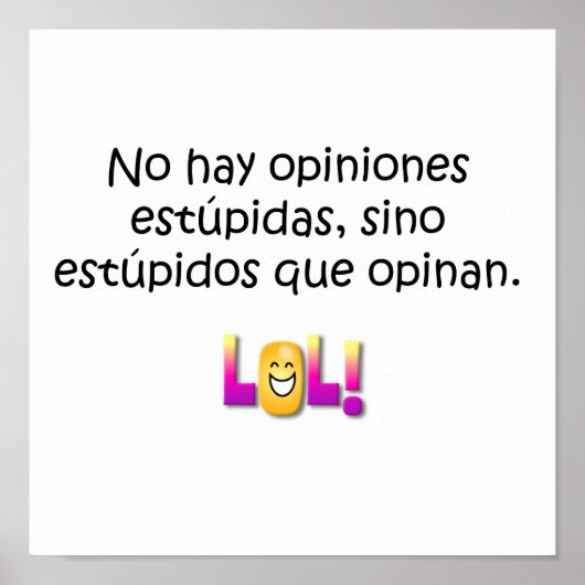 Spanische Zitate Poster (Vorne)