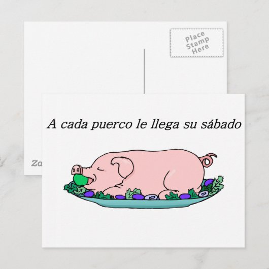 Spanische Zitate Postkarte (Vorne/Hinten)