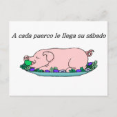 Spanische Zitate Postkarte (Vorderseite)