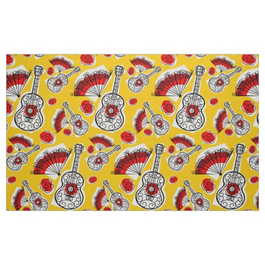 Spanischen Souvenirs Big Small Stoff Großdruck (Fat Quarter (45,7 x 55,9 cm))