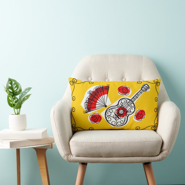 Spanischen Souvenirs Ecken Kissen Lumbar (Stuhl )