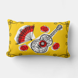 Spanischen Souvenirs Ecken roten Kissen Lumbar