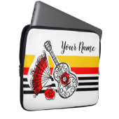 Spanischen Souvenirs Klassischer Stripname 13" Laptopschutzhülle (Vorne Rechts)