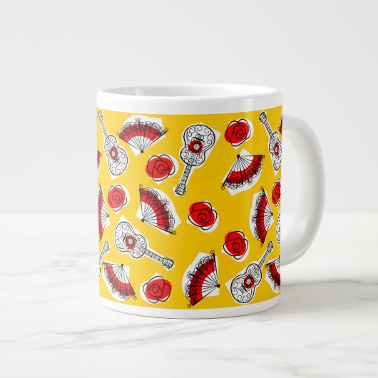 Spanischen Souvenirs Multi-Tasse-Jumbo Jumbo-Tasse (Vorderseite Rechts)