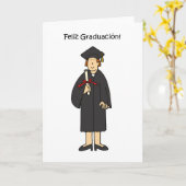 Spanischer Abschluss Herzlichen Glückwunsch für si Karte (Gelbe Blume)