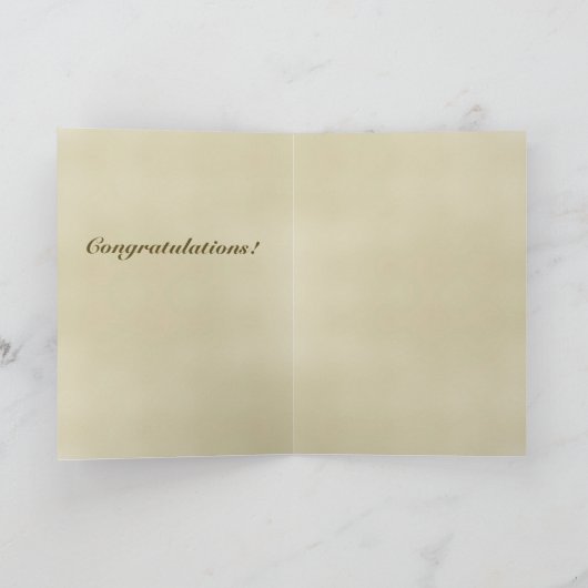 Spanischer Abschluss Karte (Innenseite)