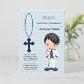 Spanischer Admiral Erster Kommune Einladung (Stehend Vorderseite)