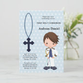 Spanischer Admiral Erster Kommune Einladung (Stehend Vorderseite)