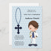 Spanischer Admiral Erster Kommune Einladung (Vorne/Hinten)