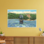 Spanischer Aerokar über dem Whirlpool von Niagara Leinwanddruck (Insitu (Wohnzimmer))