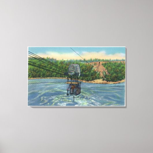 Spanischer Aerokar über dem Whirlpool von Niagara Leinwanddruck (Vorderseite)