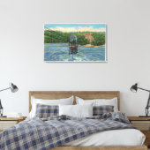 Spanischer Aerokar über dem Whirlpool von Niagara Leinwanddruck (Insitu (Schlafzimmer))