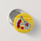 Spanischer Andenken-Gruppenknopf rund Button (Vorne & Hinten)