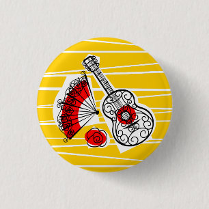 Spanischer Andenken-Gruppenknopf rund Button