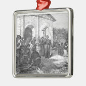 Spanischer Auftrag des Alamos Ornament Aus Metall (Links)