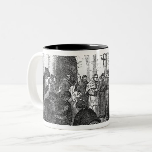 Spanischer Auftrag des Alamos Zweifarbige Tasse (Vorderseite Links)