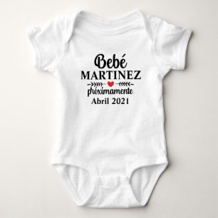 Spanischer Babyname Schwangerschaftsankündigung Baby Strampler