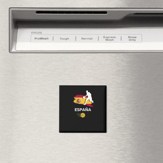 Spanischer Basketball Magnet (In Situ (Geschirrspüler))