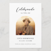 Spanischer Beerdigungsauftrag des Fotos Programm (Vorderseite)