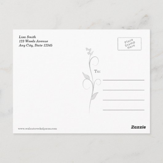 Spanischer Bibelverse Lächelnde Pferdepostkarten Postkarte (Rückseite)