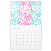 Spanischer Blumendruck Kalender (Mär 2026)