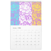 Spanischer Blumendruck Kalender (Jan 2026)