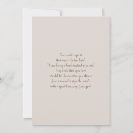 Spanischer Boho Bear He or She Gender Reveal Einladung (Rückseite)