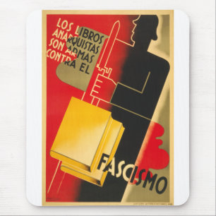 Spanischer Bürgerkrieg Anarchist / Faschismus Selt Mousepad